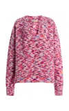 Sanderlak Split Wool-cotton Sweater In Pink