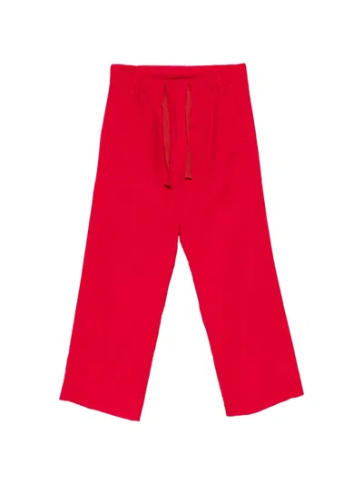 Sanderlak Hose Mit Geradem Bein In Red