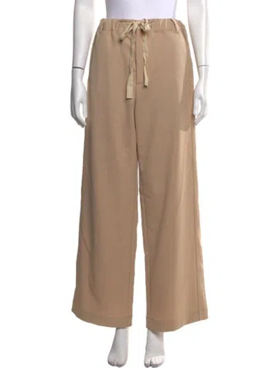 Pre-owned Sanderlak Wide Leg Pants In Neutrals