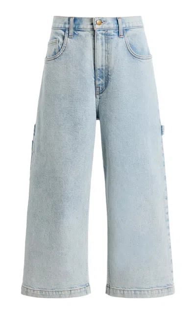Sanderlak Wide Skater Jean In Light Wash