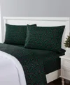 Sanders Holiday Printed Microfiber 4-pc. Sheet Set, King In Green