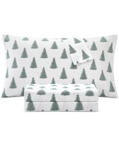 Sanders Printed Microfiber 4-pc. Sheet Set, Full In Pine Tree