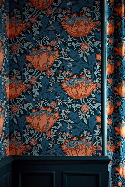 Sanderson Archive St Sabastian Wallpaper In Blue