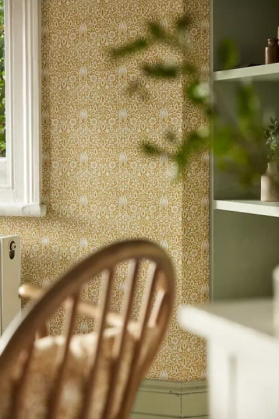 Sanderson Borage Wallpaper In Yellow