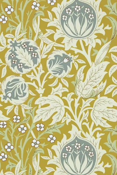 Sanderson Elmcote Wallpaper In Yellow