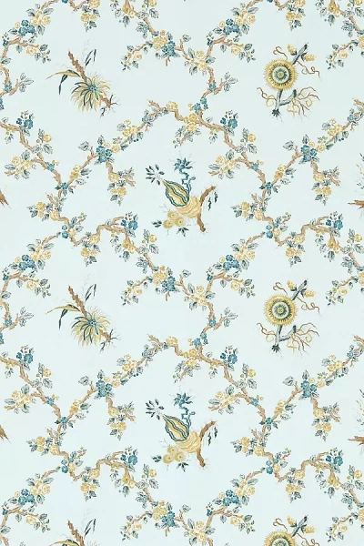 Sanderson Trelliage Wallpaper In Blue