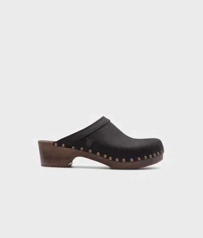 Sandgrens Women's Athens Studded Clog Mule In Black