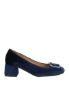 Sandia Woman Pumps Blue Size 7 Textile Fibers