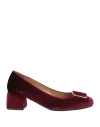 Sandia Woman Pumps Burgundy Size 8 Textile Fibers In Red