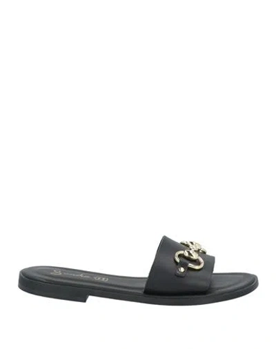 Sandia Woman Sandals Black Size 7 Leather