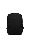 Sandqvist Andre Buckle-straps Logo-patch Backpack In Black