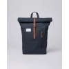 SANDQVIST DANTE NAVY WITH COGNAC BROWN LEATHER BACKPACK