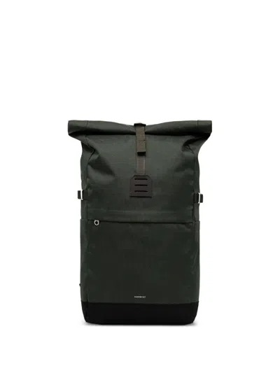 Sandqvist Icon Rolltop Backpack In Green