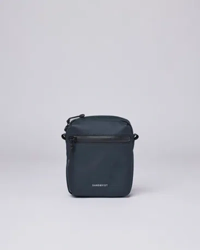 Sandqvist Poe Navy Crossbody Bag In Blue