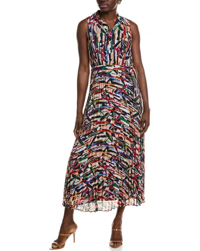 Sandra Darren Accordion Pleated Mini Dress