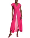 Sandra Darren Bubble Crepe Walk-thru Jumpsuit In Pink