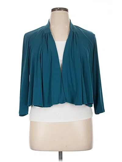 Pre-owned Sandra Darren Cardigan Sweater In Blue