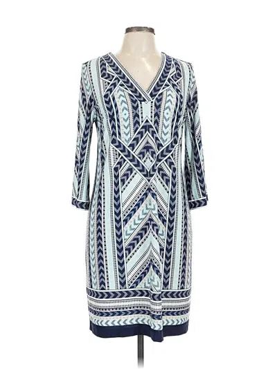Pre-owned Sandra Darren Casual Dress In Blue
