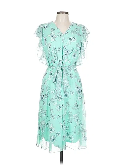 Pre-owned Sandra Darren Casual Dress In Blue