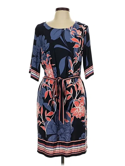 Pre-owned Sandra Darren Casual Dress In Blue