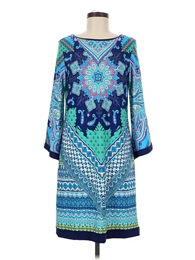 Pre-owned Sandra Darren Casual Dress In Blue