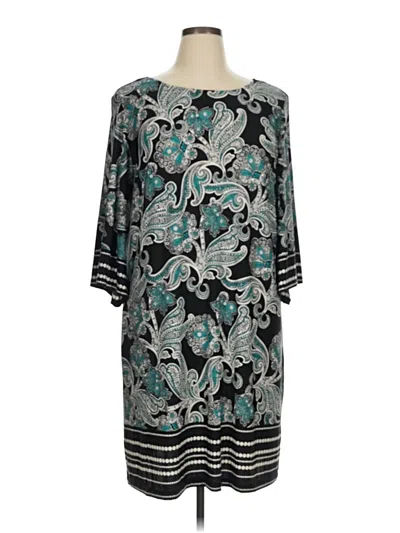 Pre-owned Sandra Darren Casual Dress In Blue