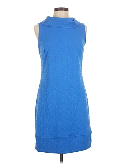 Pre-owned Sandra Darren Casual Dress In Blue