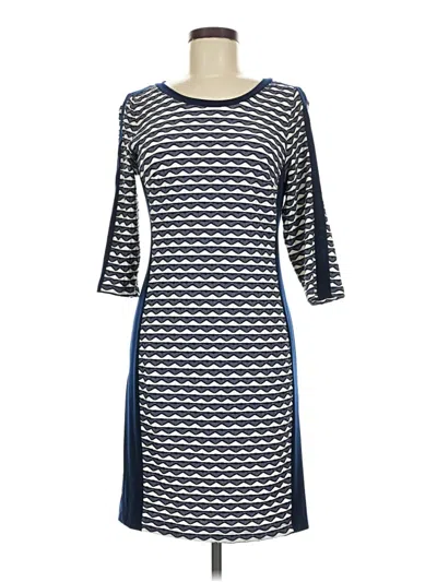 Pre-owned Sandra Darren Casual Dress In Blue