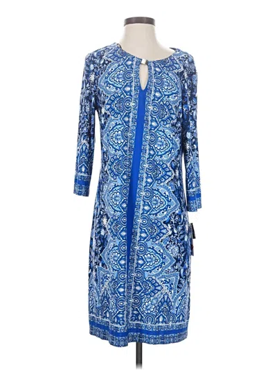 Pre-owned Sandra Darren Casual Dress In Blue