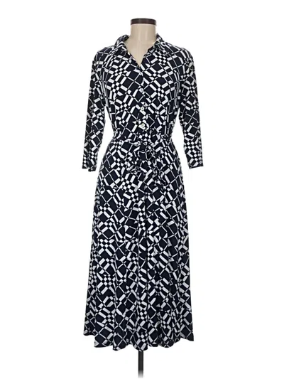 Pre-owned Sandra Darren Casual Dress In Blue