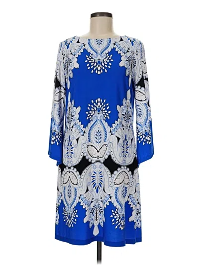 Pre-owned Sandra Darren Casual Dress In Blue