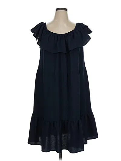 Pre-owned Sandra Darren Casual Dress In Blue