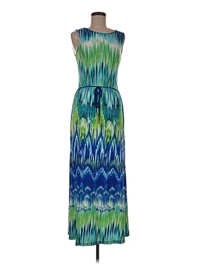 Pre-owned Sandra Darren Casual Dress In Blue
