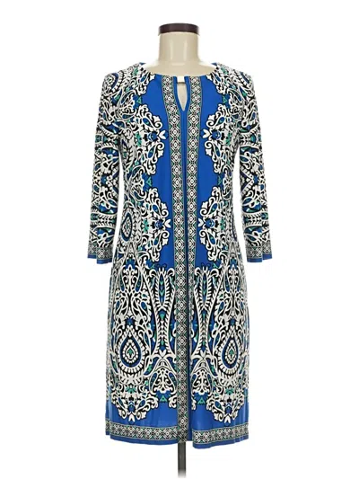 Pre-owned Sandra Darren Casual Dress In Blue