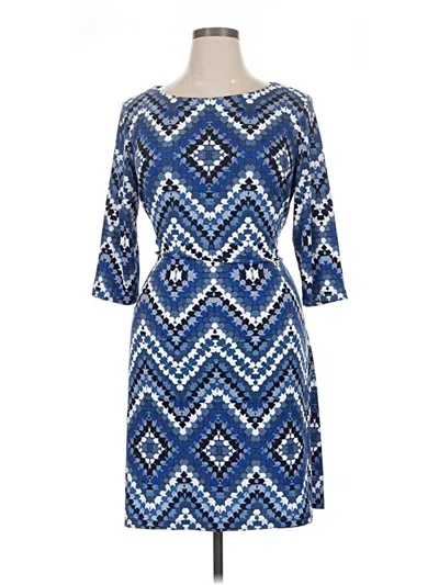 Pre-owned Sandra Darren Casual Dress In Blue