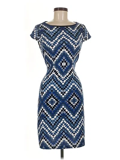 Pre-owned Sandra Darren Casual Dress In Blue