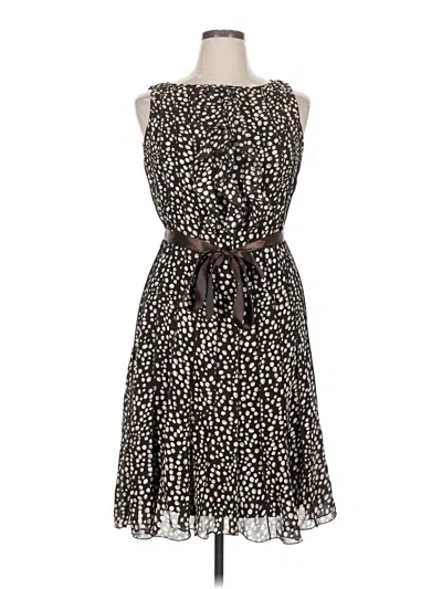 Pre-owned Sandra Darren Casual Dress In Brown