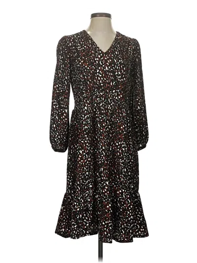 Pre-owned Sandra Darren Casual Dress In Brown
