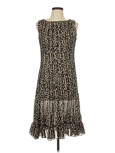 Pre-owned Sandra Darren Casual Dress In Brown