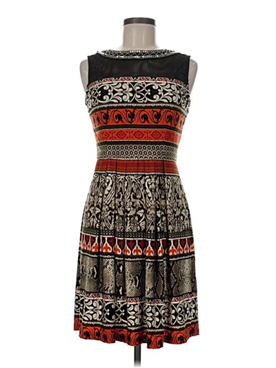 Pre-owned Sandra Darren Casual Dress In Brown