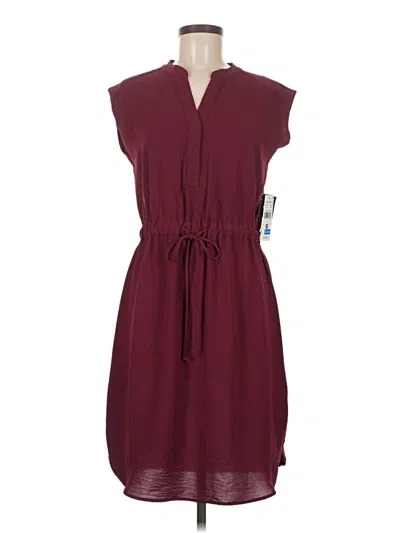 Pre-owned Sandra Darren Casual Dress In Burgundy