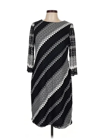 Pre-owned Sandra Darren Casual Dress In Gray