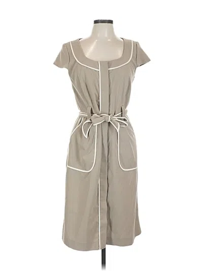 Pre-owned Sandra Darren Casual Dress In Gray