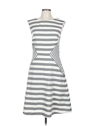 Pre-owned Sandra Darren Casual Dress In Gray