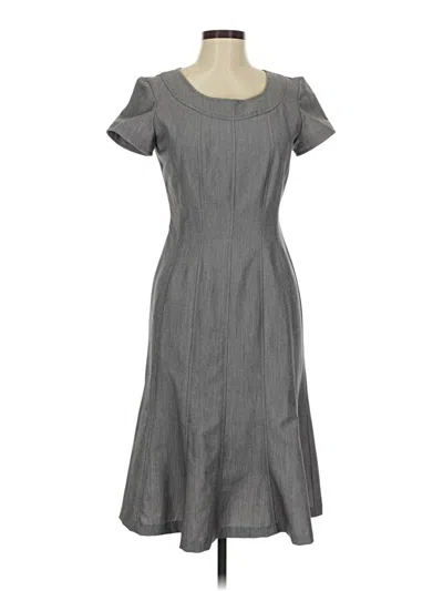 Pre-owned Sandra Darren Casual Dress In Gray
