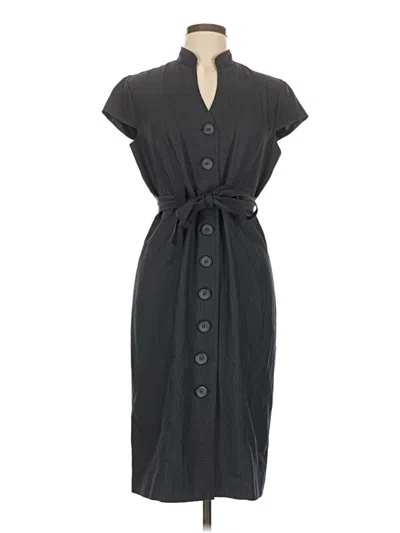 Pre-owned Sandra Darren Casual Dress In Gray