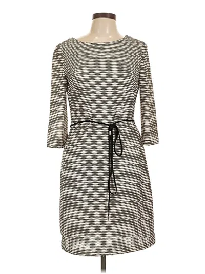 Pre-owned Sandra Darren Casual Dress In Gray