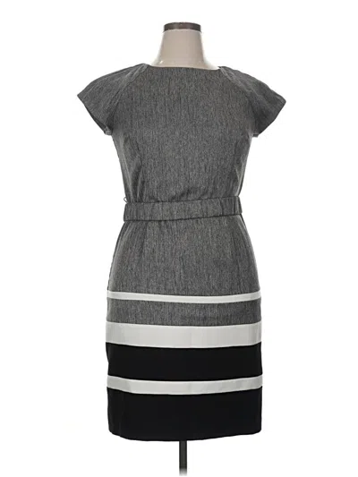 Pre-owned Sandra Darren Casual Dress In Gray