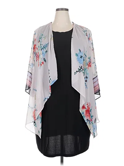 Pre-owned Sandra Darren Casual Dress In Gray