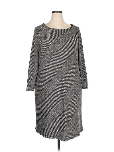 Pre-owned Sandra Darren Casual Dress In Gray